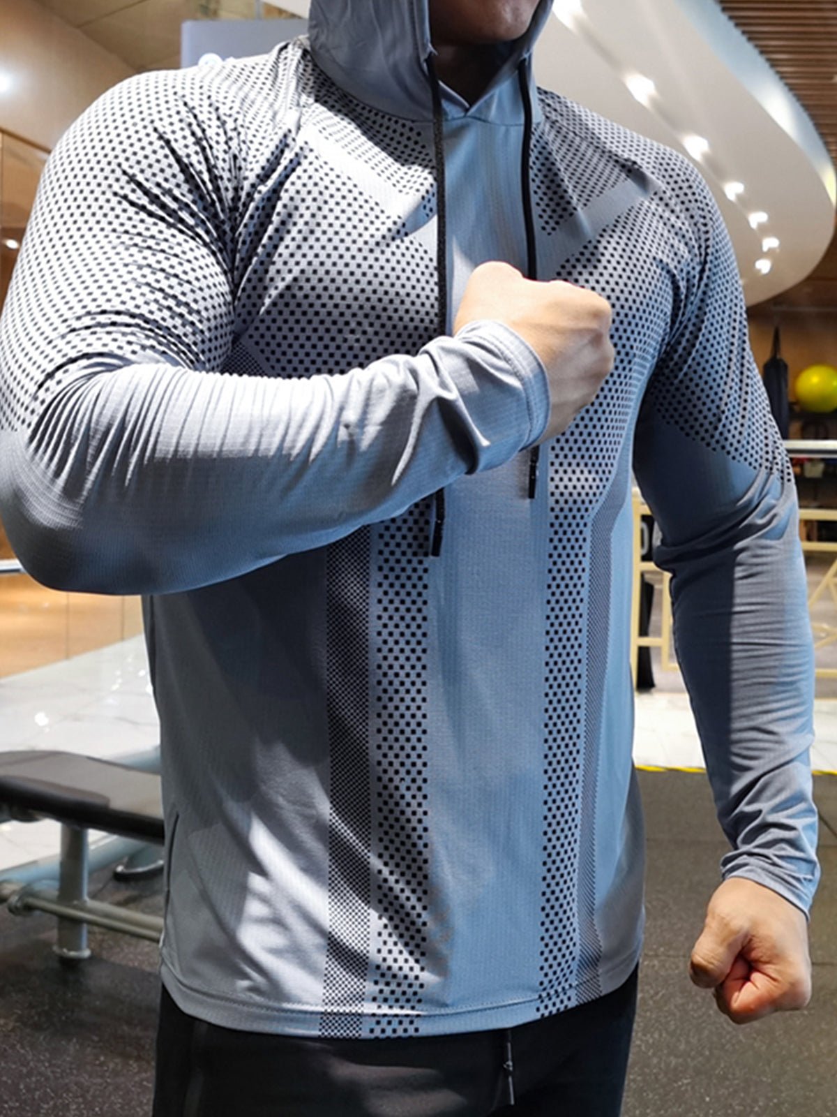 Sweat à capuche de performance musculaire - Gymfit