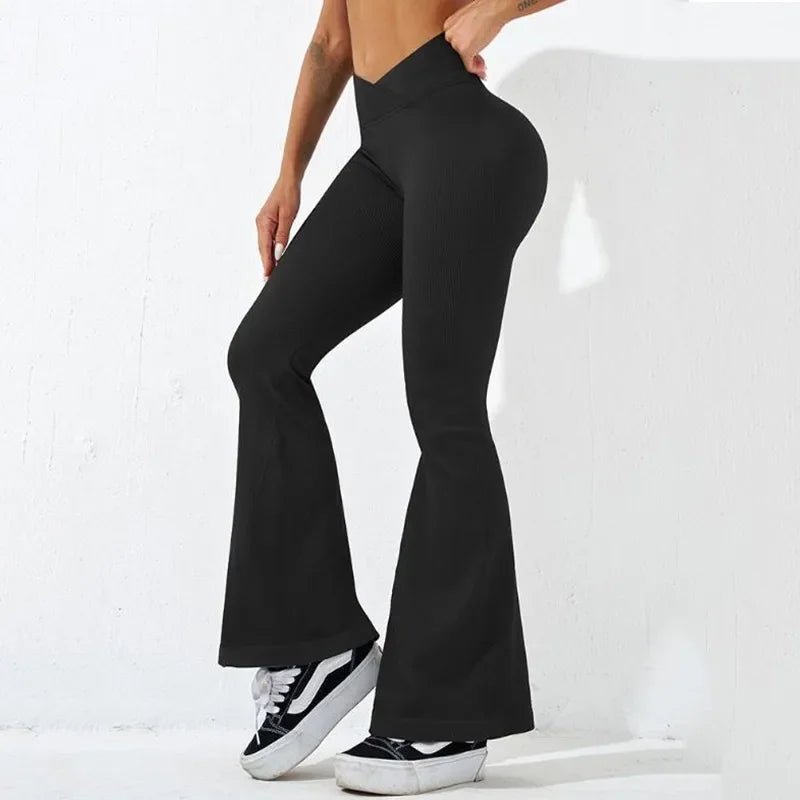 NYHET Ribbade Wide - leg Leggings - Gymfit