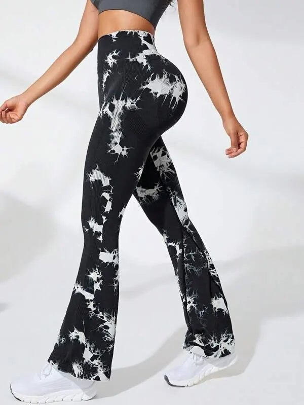 NOUVEAU leggings évasés tie-dye - Gymfit