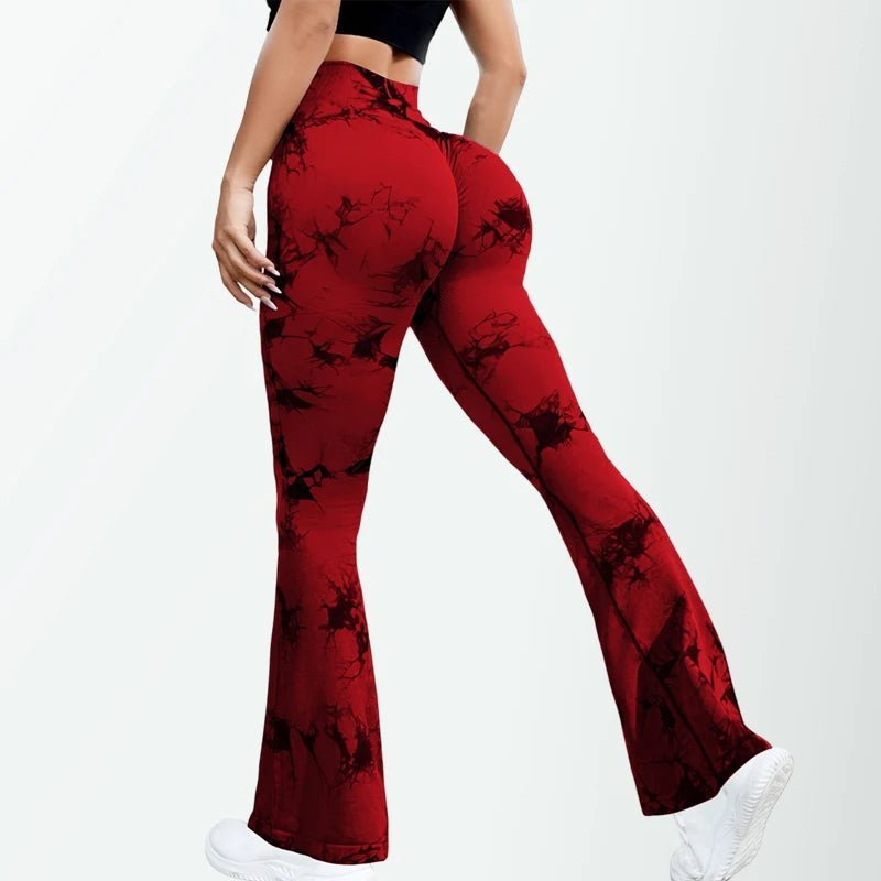 NYHET Tie Dyed Flare Leggins - Gymfit