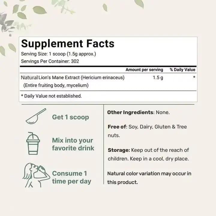 Organic Lions Mane - Gymfit