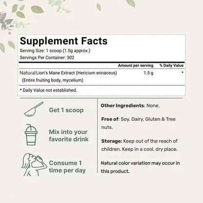 Organic Lions Mane - Gymfit