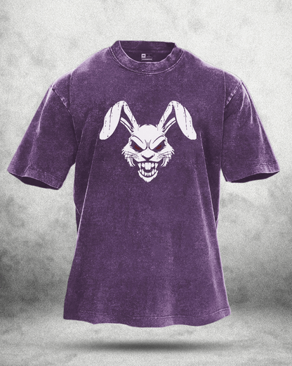 RABBIT RED EYE WASHED T - SHIRT - Gymfit