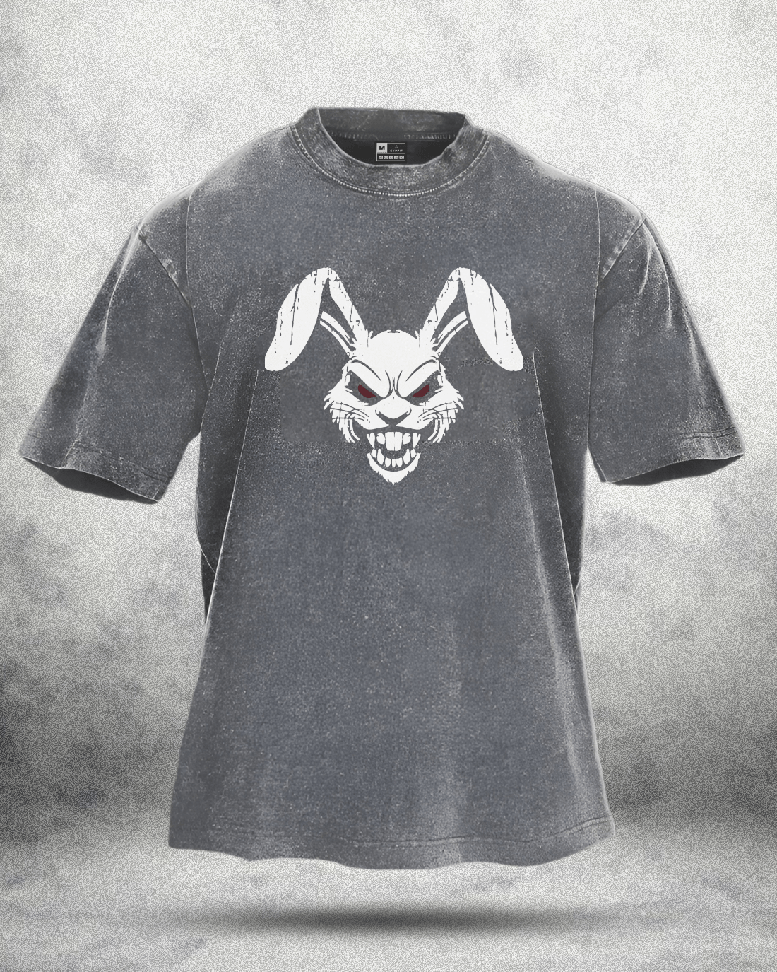 RABBIT RED EYE WASHED T - SHIRT - Gymfit