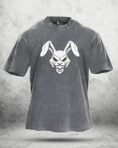 RABBIT RED EYE WASHED T - SHIRT - Gymfit