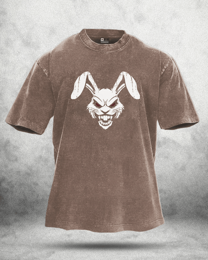 RABBIT RED EYE WASHED T - SHIRT - Gymfit
