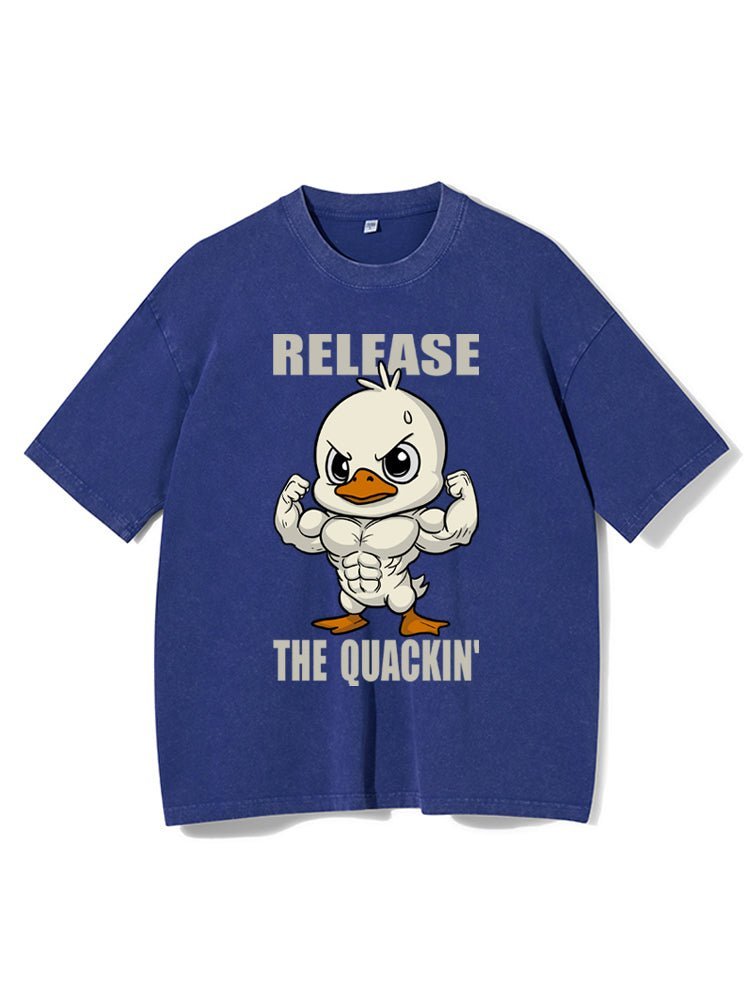 releasez le t-shirt de sport délavé Quackin' - Gymfit