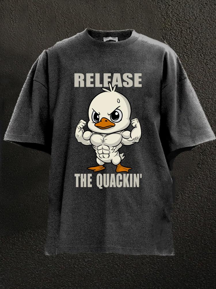 txt
Libérez le Quackin' - T-shirt de sport délavé - Gymfit