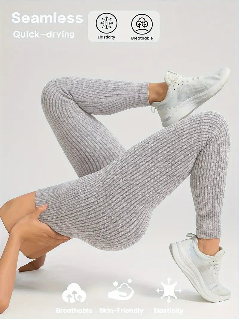 Ribbed Seamless leggings - Gymfit