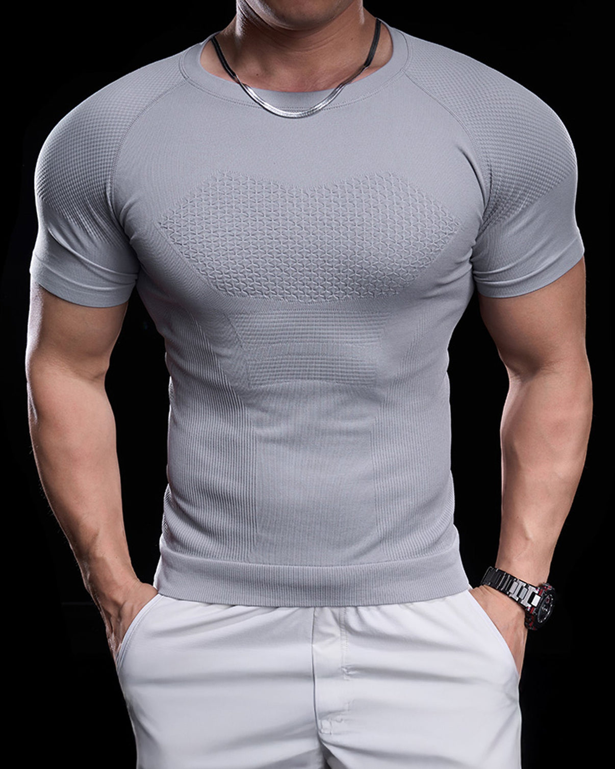 Seamless Quick - Dry Compression T-shirt - Gymfit
