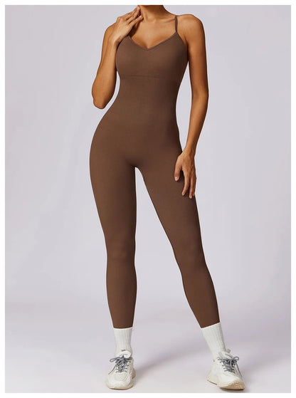 Combinaison sans coutures à effet froncé - Gymfit
