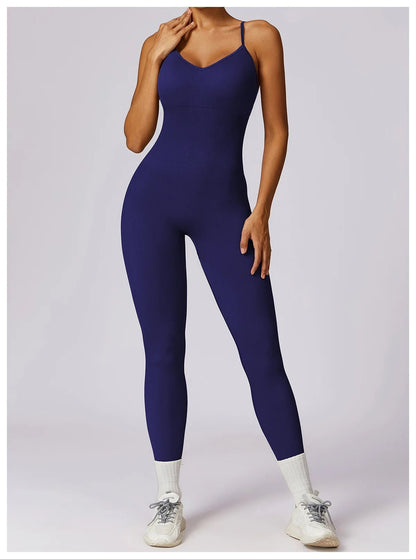 Combinaison sans couture à effet froncé - Gymfit