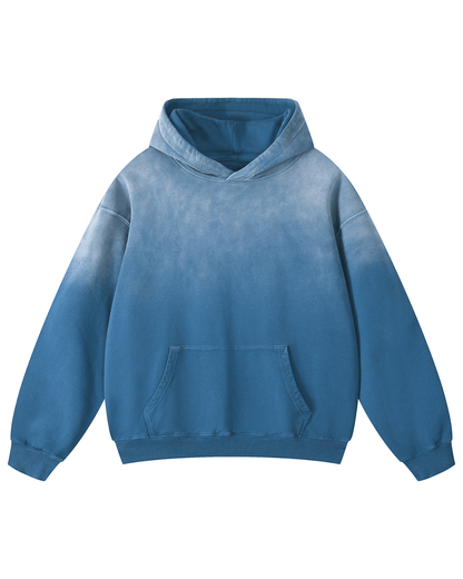 Sweat à capuche délavé effet ombré - Gymfit