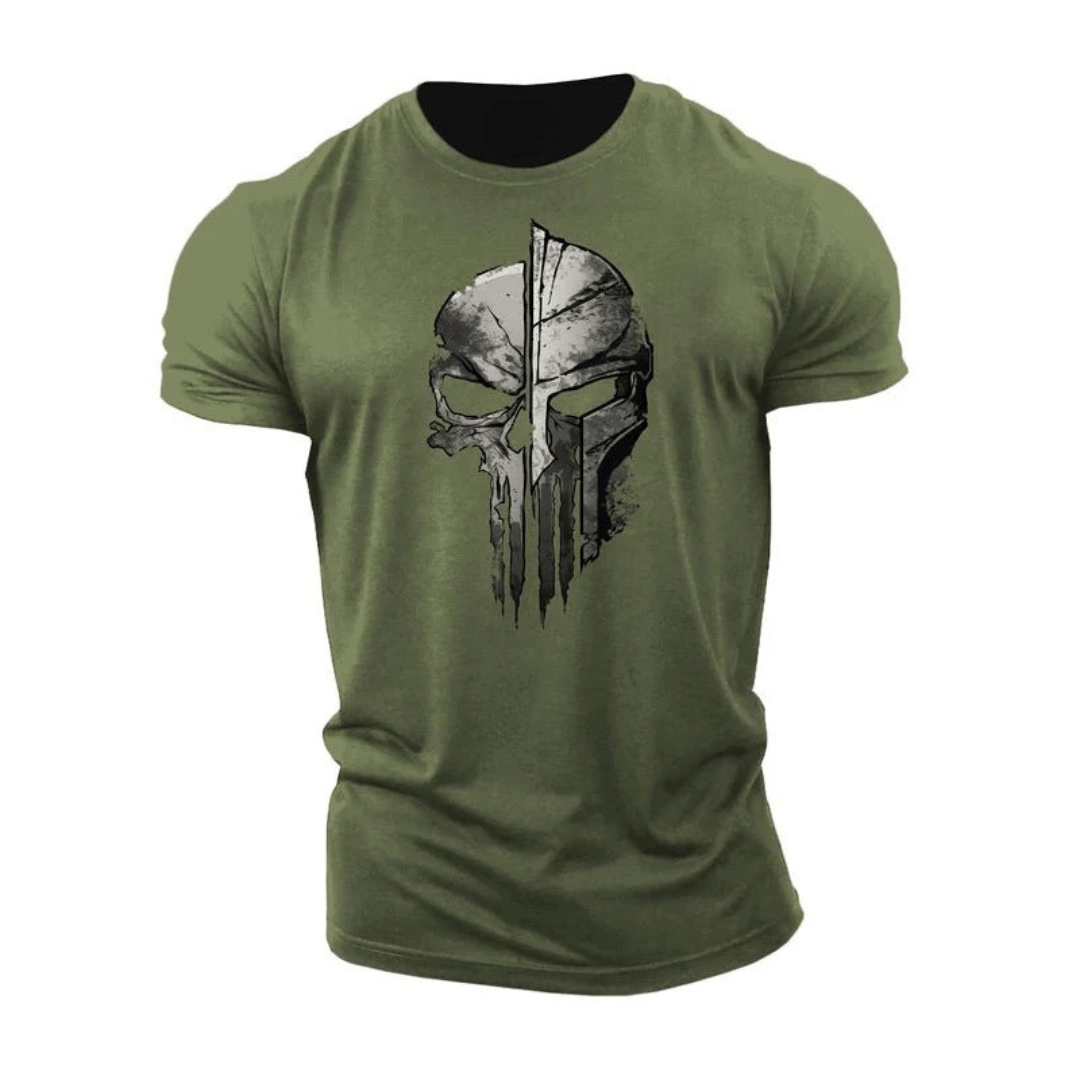 T-shirt graphique squelette spartiate - Gymfit