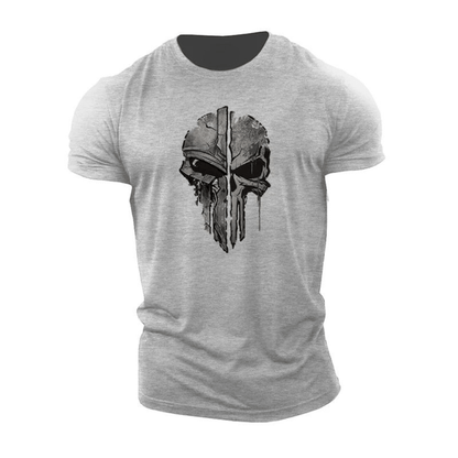 T-shirt tête de mort spartiate - Gymfit
