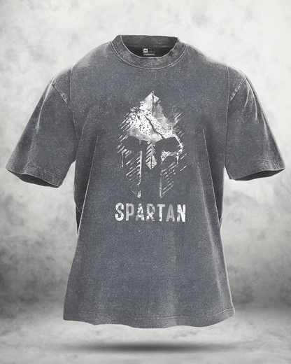 SPARTAN FADED WASHED T - SHIRT - Gymfit