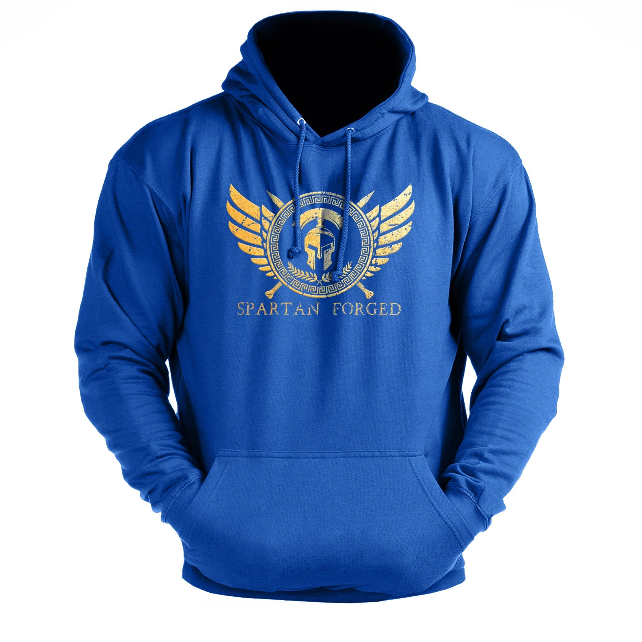 Spartan Forged Chest Emblem Gold - Gym Hoodie - Gymfit