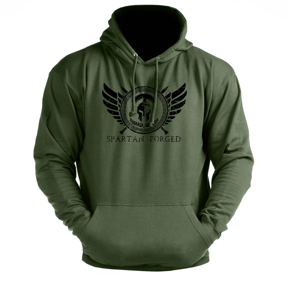Emblème de poitrine Spartan Forged - Sweat à capuche de sport - Gymfit