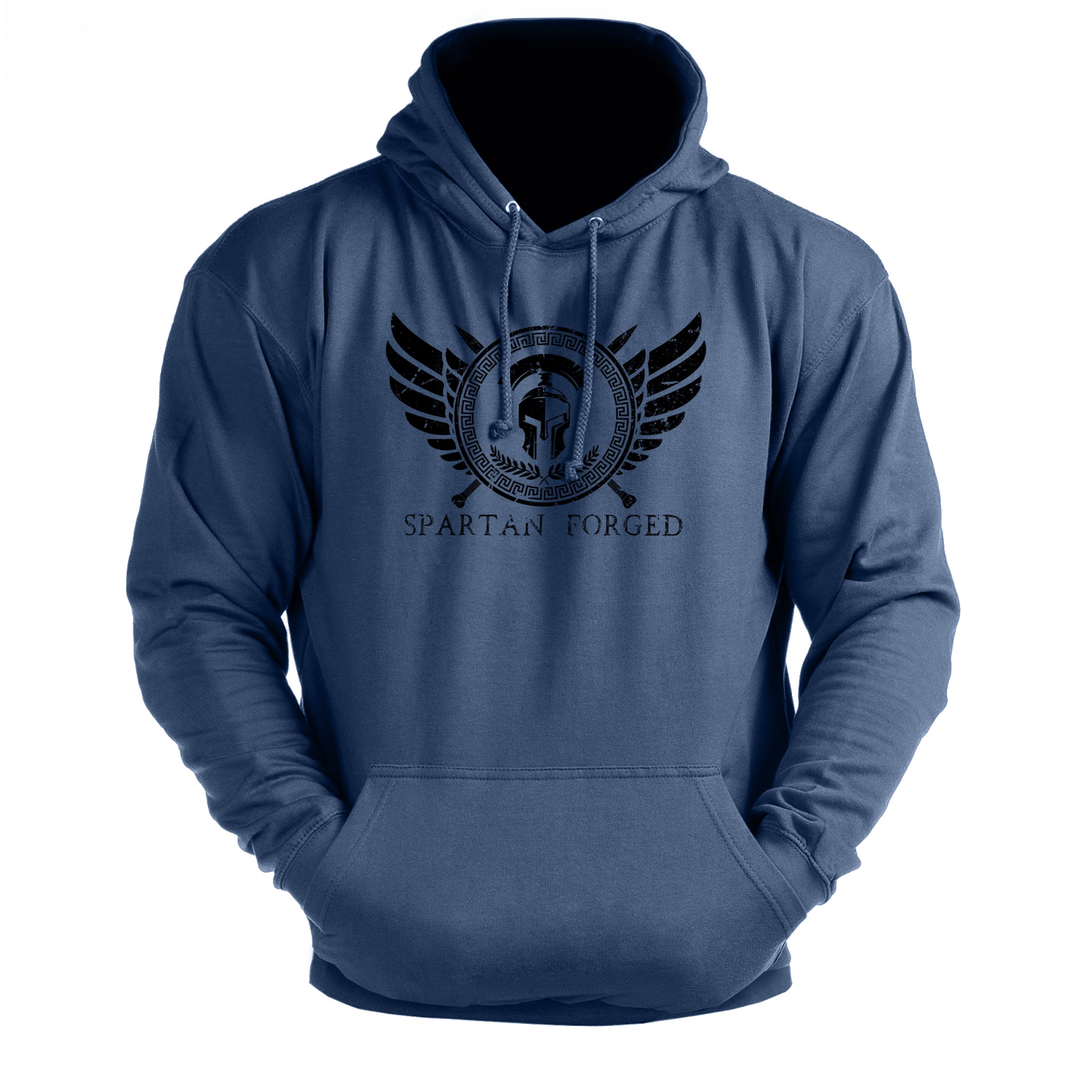 Emblème de poitrine forgé façon spartiate - sweat à capuche de gym - Gymfit