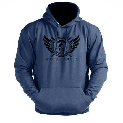 Emblème de poitrine forgé façon spartiate - sweat à capuche de gym - Gymfit