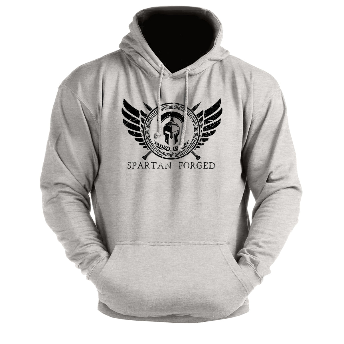 Emblème de poitrine Spartan Forged - sweat à capuche de gym - Gymfit