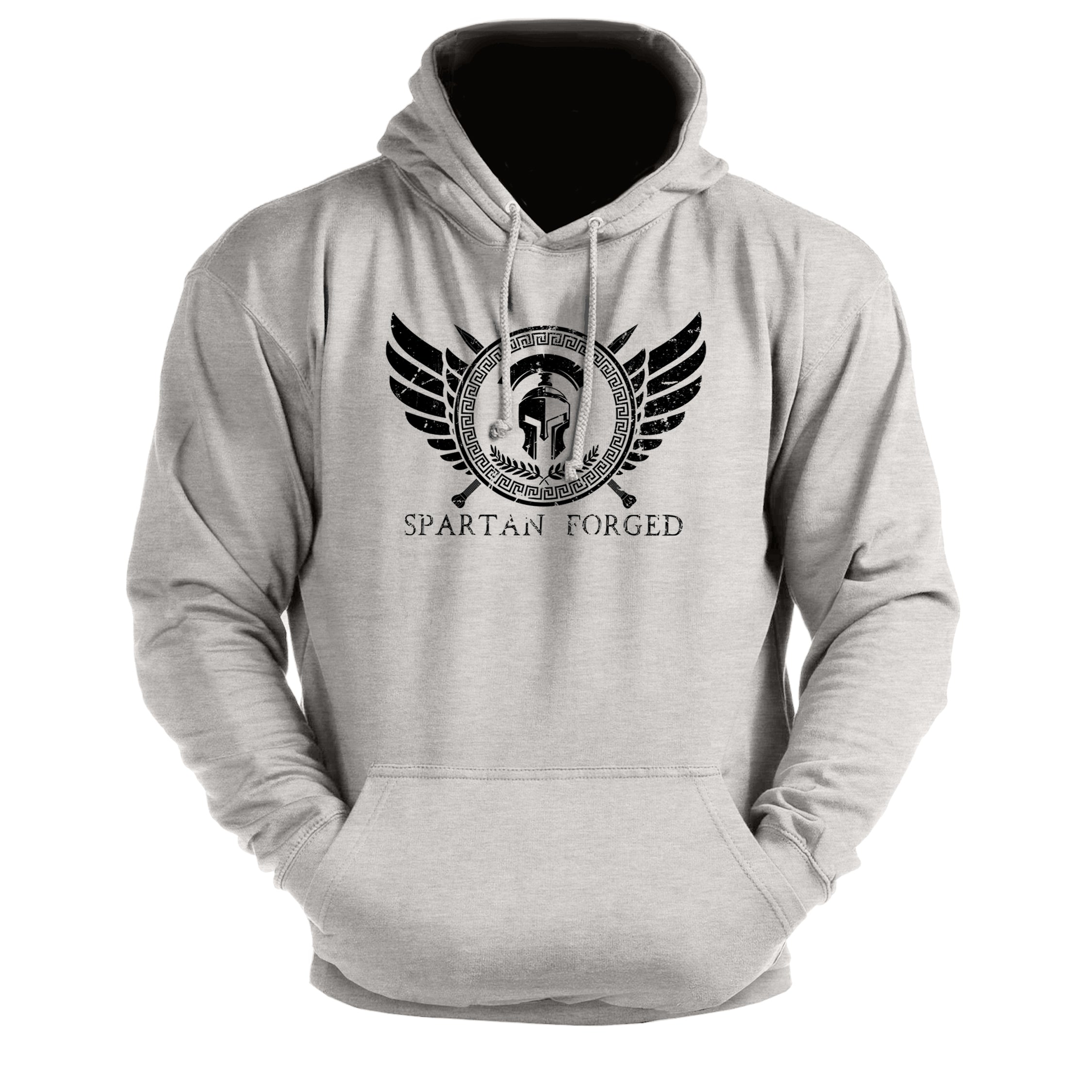 Emblème de poitrine Spartan Forged - sweat à capuche de gym - Gymfit