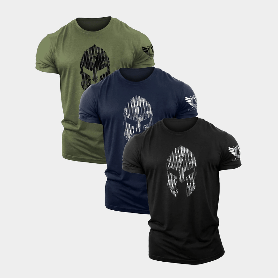 Lot de 3 t-shirts de gym Spartan Forged - Gymfit