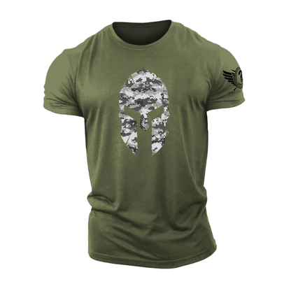Spartan Helmet Winter Camo T-Shirt - Gymfit