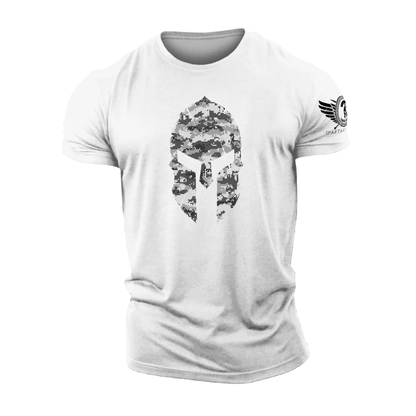 Spartan Helmet Winter Camo T-Shirt - Gymfit