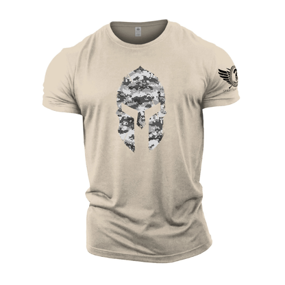 Spartan Helmet Winter Camo T-Shirt - Gymfit