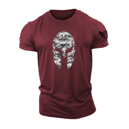 Spartan Helmet Winter Camo T-Shirt - Gymfit