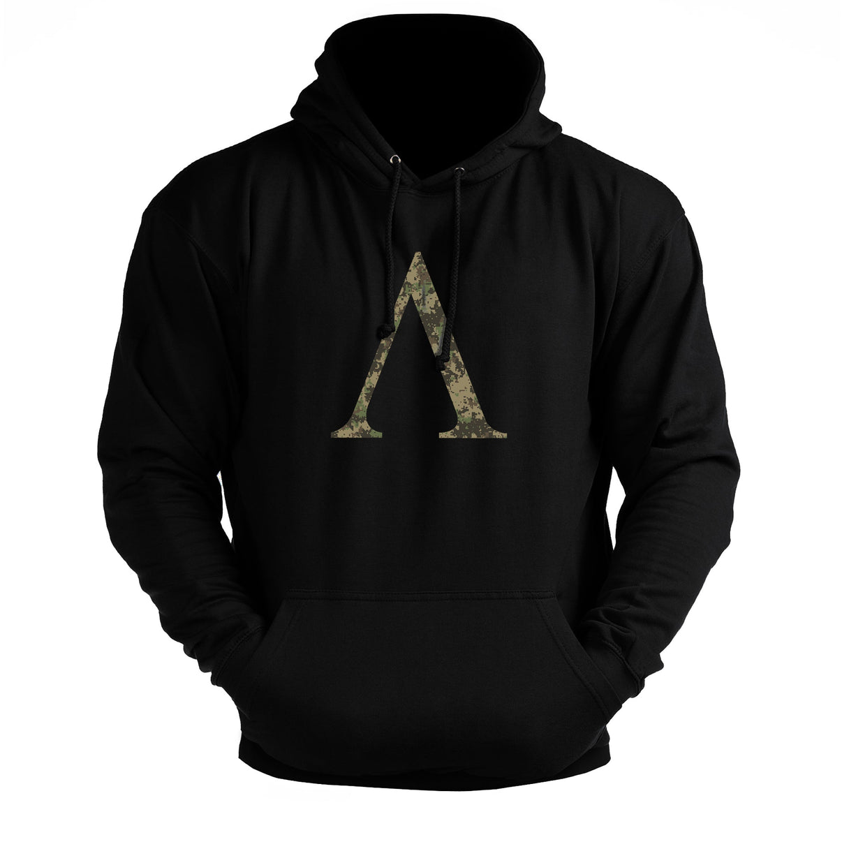 Symbole spartiate camouflage woodland - sweat à capuche de sport - Gymfit