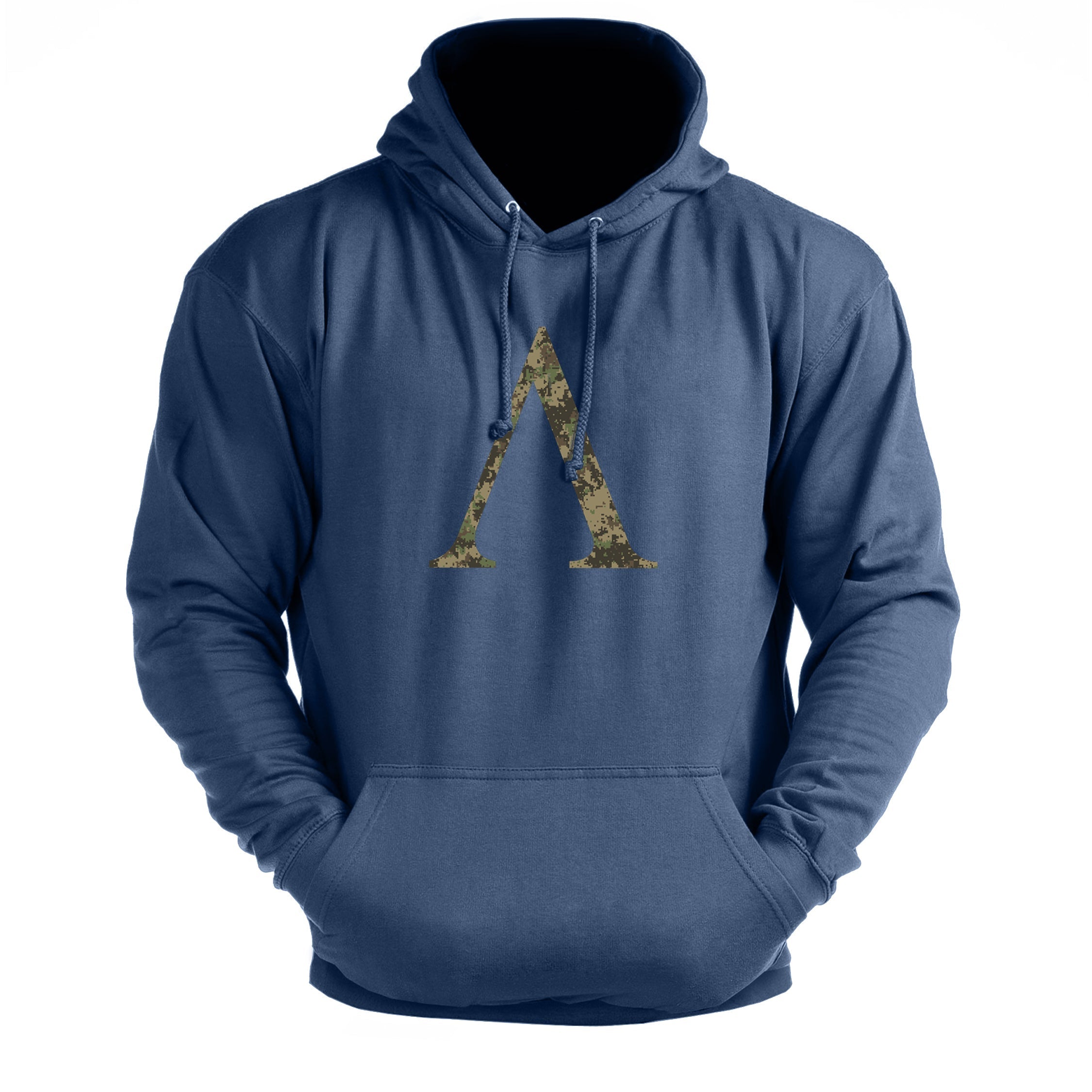 Symbole spartiate camouflage woodland - sweat à capuche de sport - Gymfit