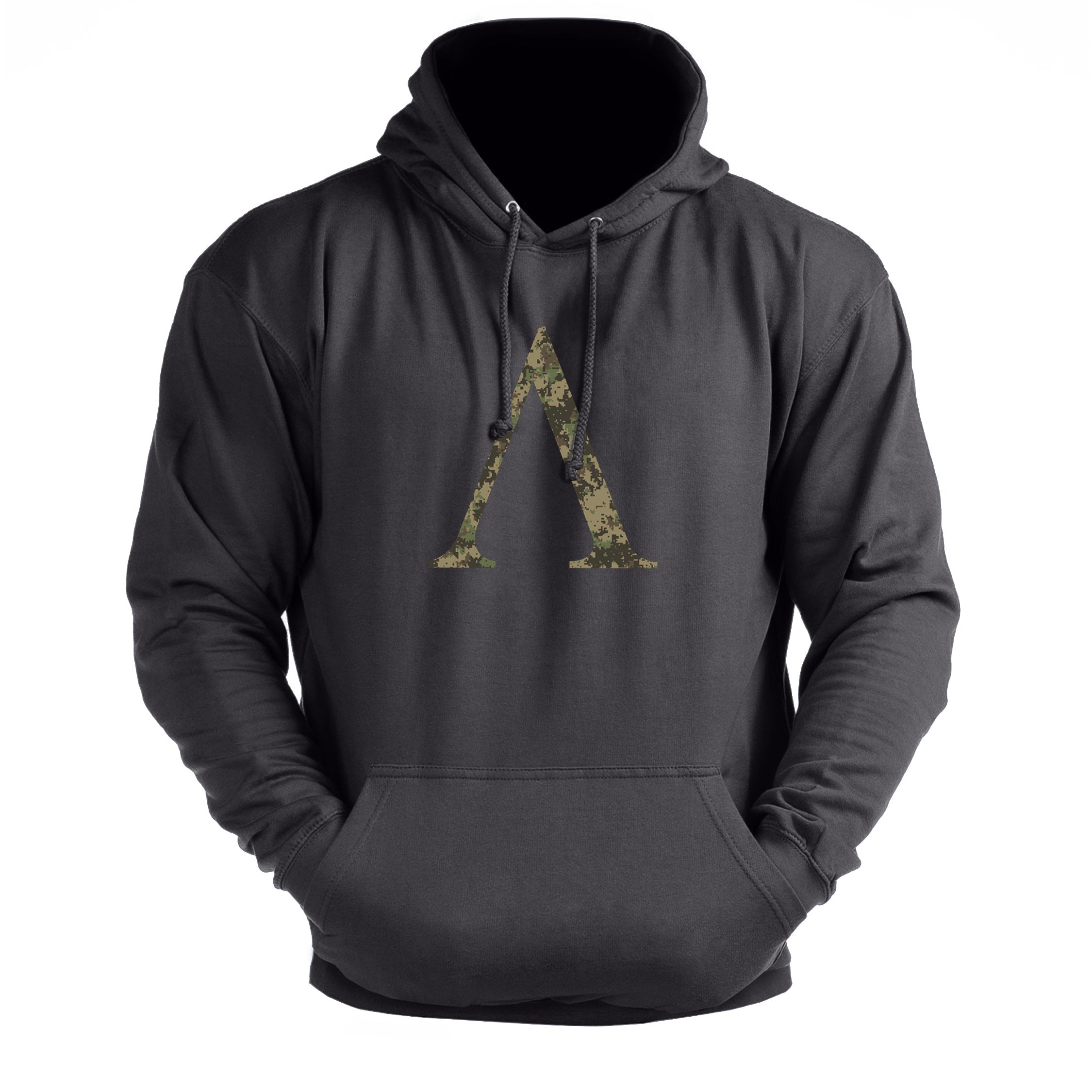 Symbole spartiate camouflage woodland - sweat à capuche de gym - Gymfit