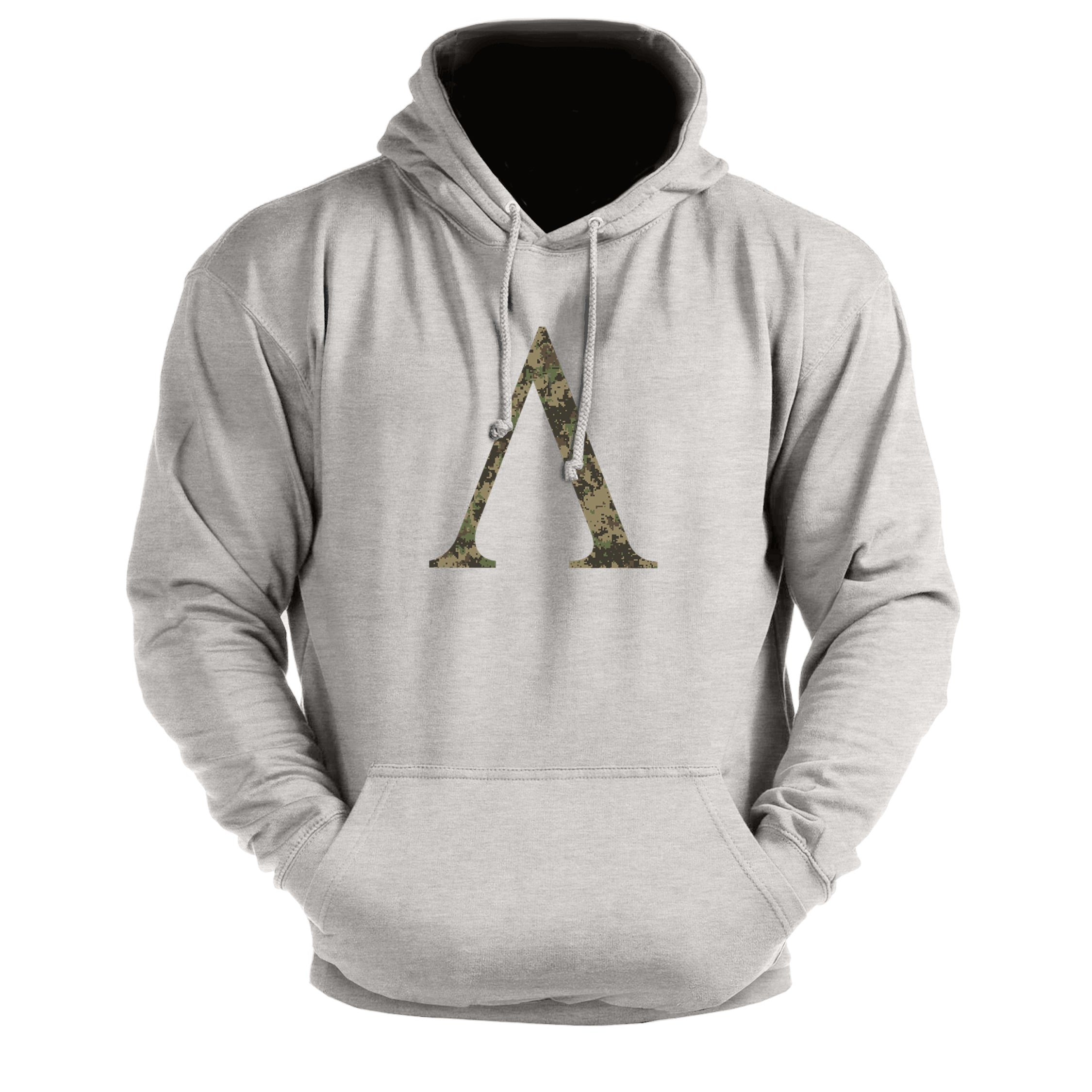 Symbole spartiate camouflage woodland - sweat à capuche de sport - Gymfit