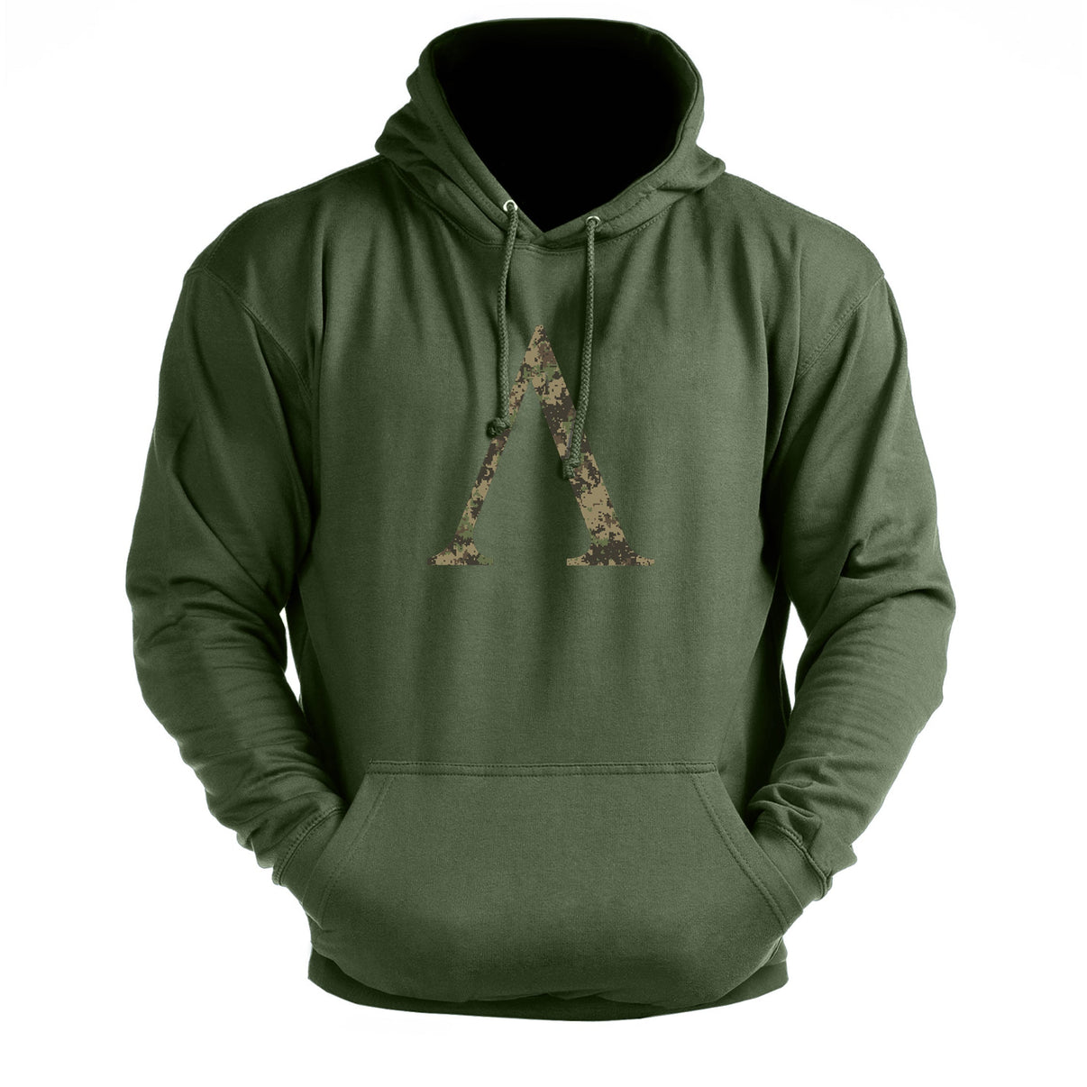 Symbole spartiate camouflage woodland - hoodie de sport - Gymfit