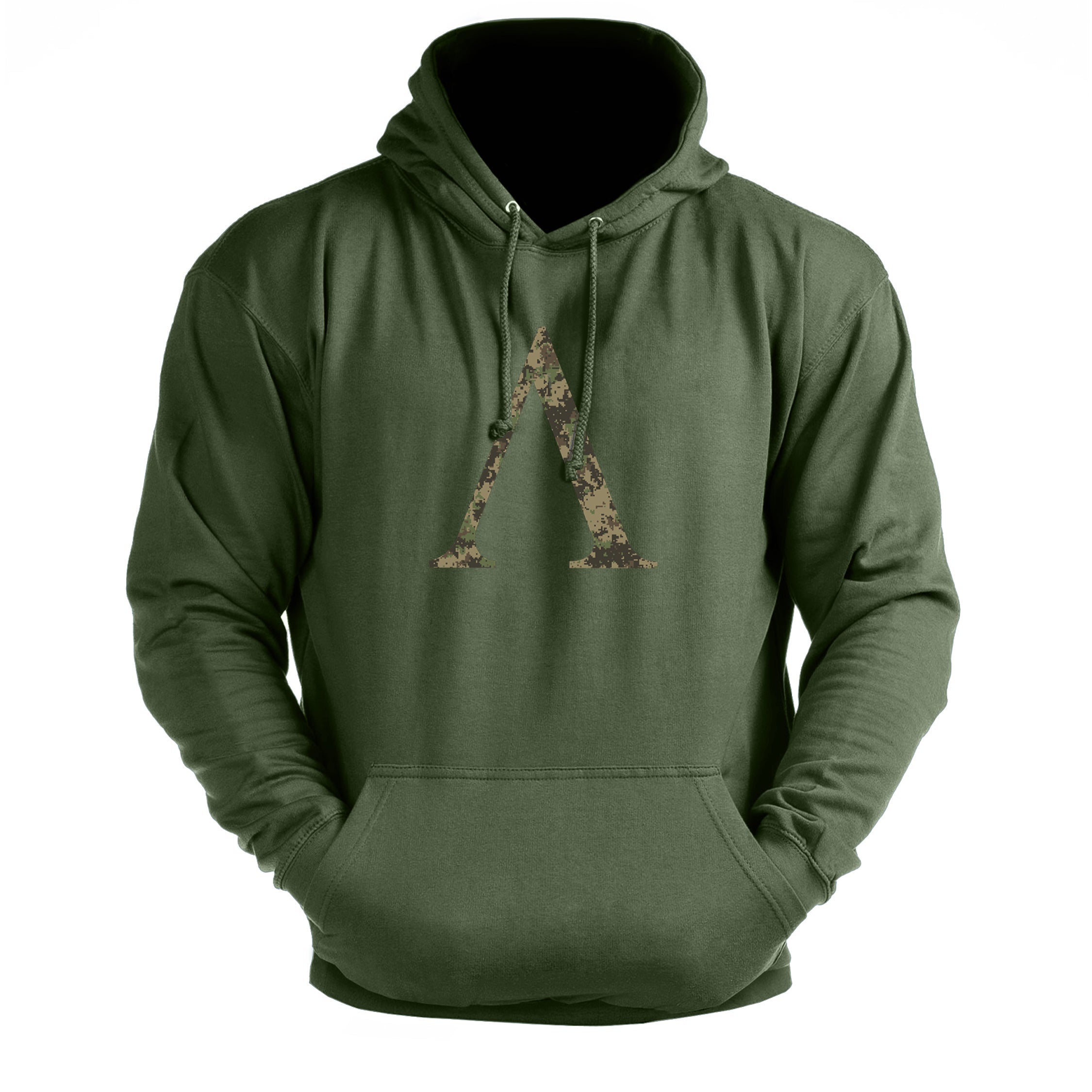 Symbole spartiate camouflage woodland - hoodie de sport - Gymfit