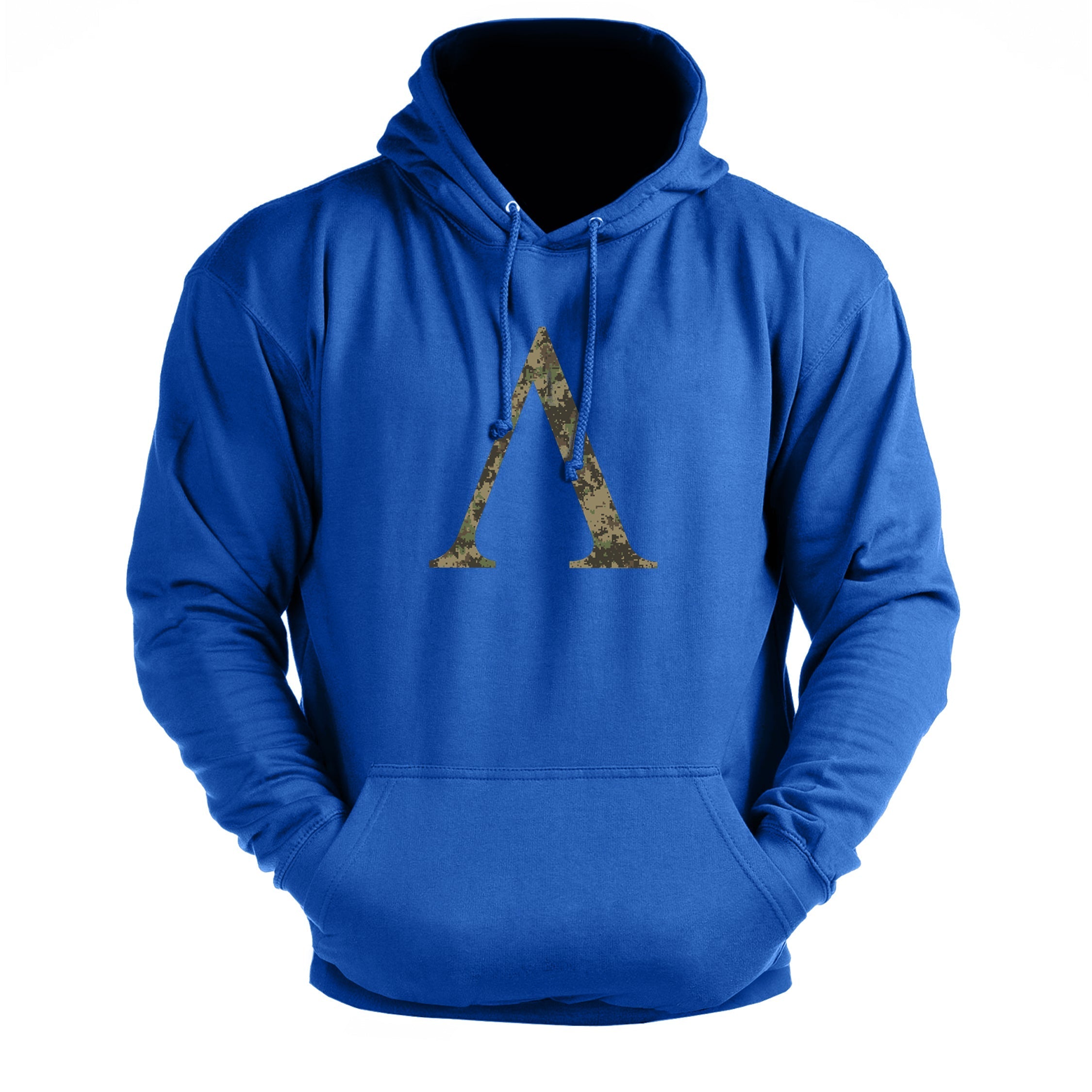 Symbole spartiate camouflage woodland - sweat à capuche de sport - Gymfit
