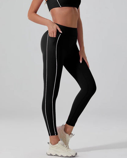Leggings sans couture à rayures - Gymfit