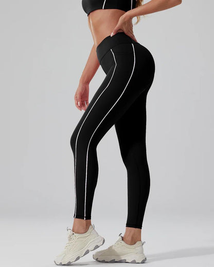 Leggings sans couture à rayures - Gymfit