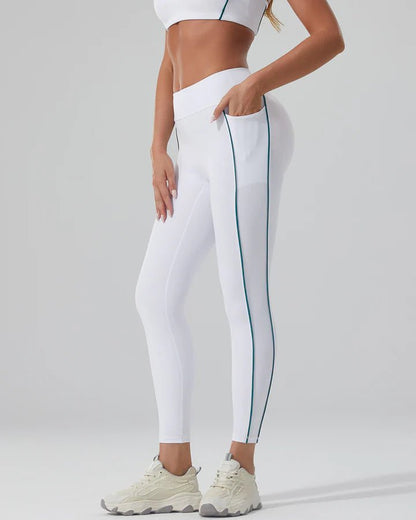 Leggings sans couture à rayures - Gymfit