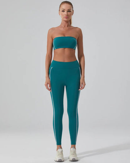 Leggings sans couture à rayures - Gymfit