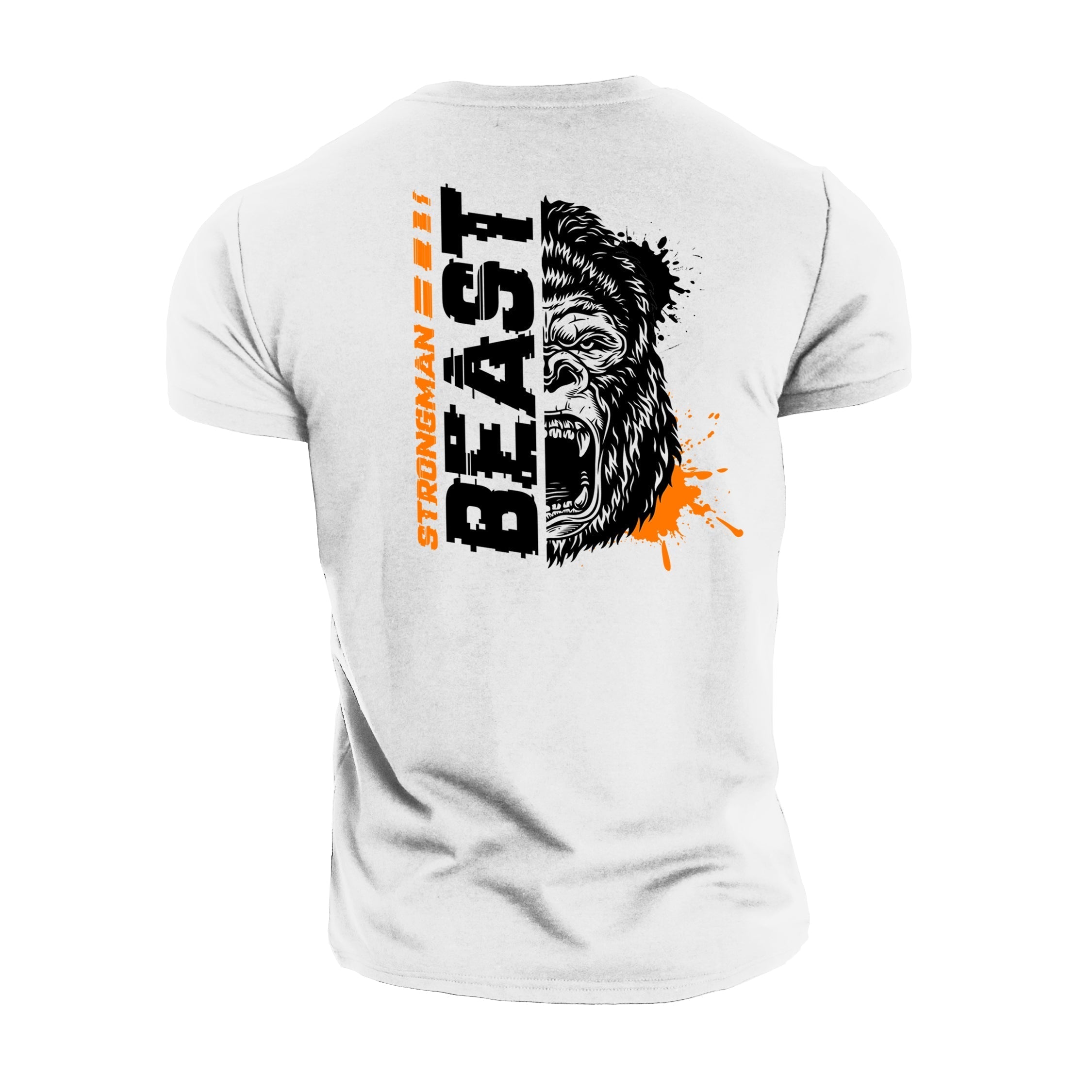 T-shirt de sport orange Strongman Beast - Gymfit