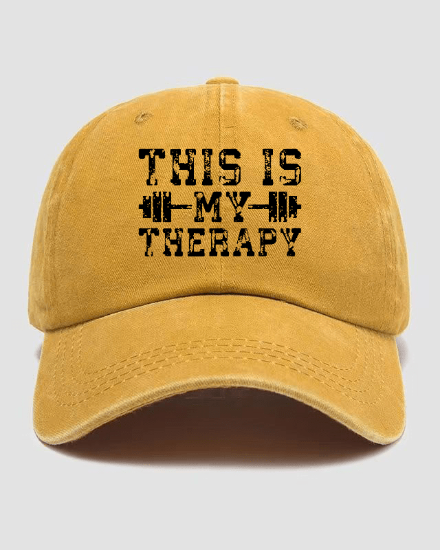 This Is My Therapy Washed Keps - Gymfit