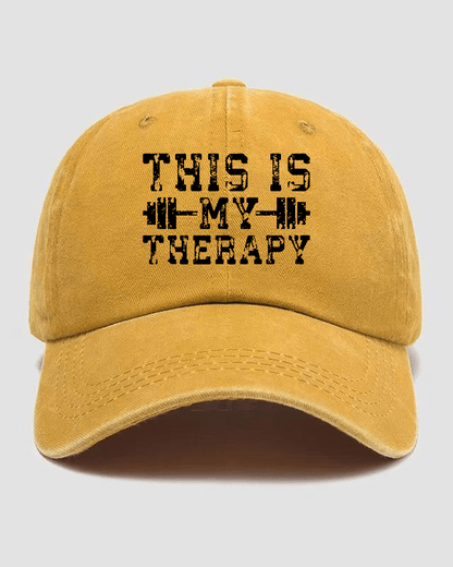 This Is My Therapy Washed Keps - Gymfit