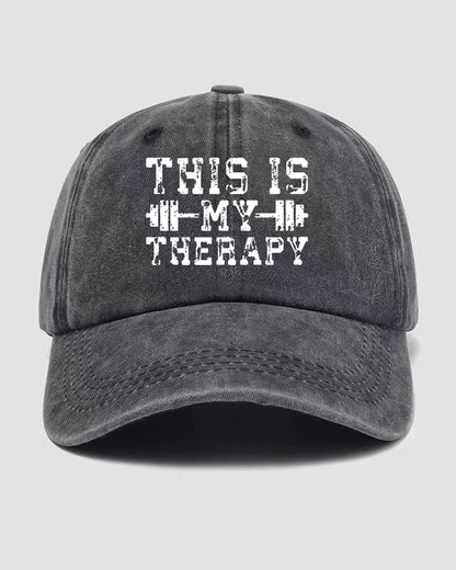 This Is My Therapy Washed Keps - Gymfit