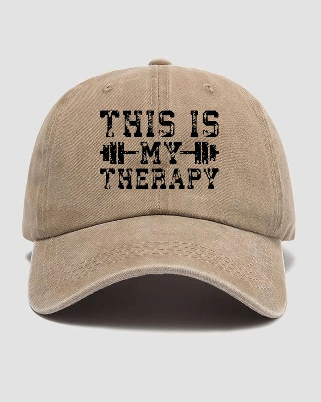 This Is My Therapy Washed Keps - Gymfit