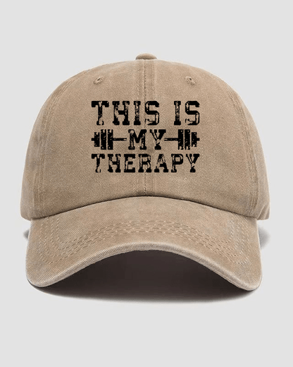 This Is My Therapy Washed Keps - Gymfit