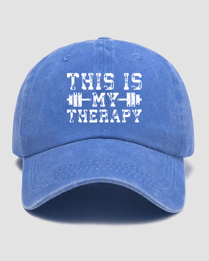 This Is My Therapy Washed Keps - Gymfit