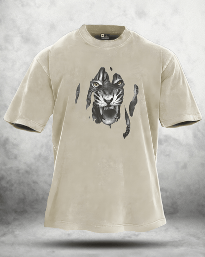 T-SHIRT DÉLAVÉ TIGRE - Gymfit